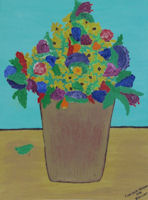 Original Painting by Carol Fincher-Young - Vase of Flowers
