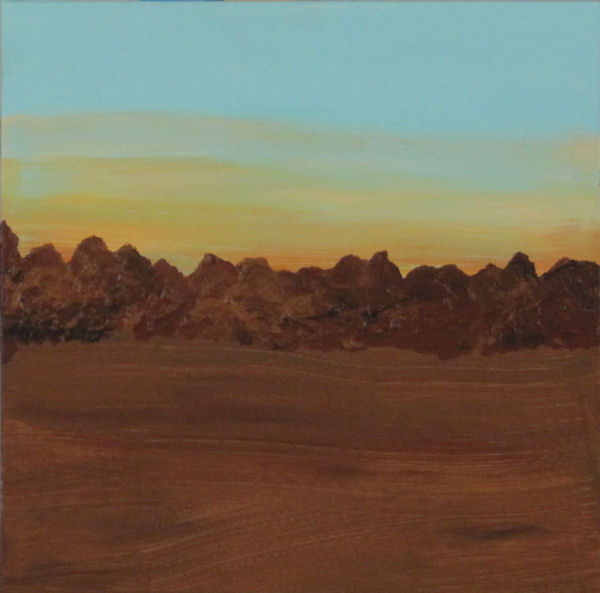 Desert Lanscape at Sunrise
