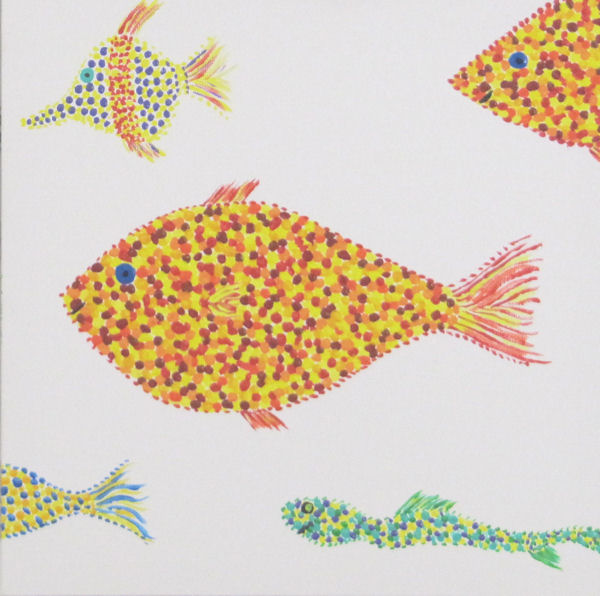 Original Painting Fanciful Fish